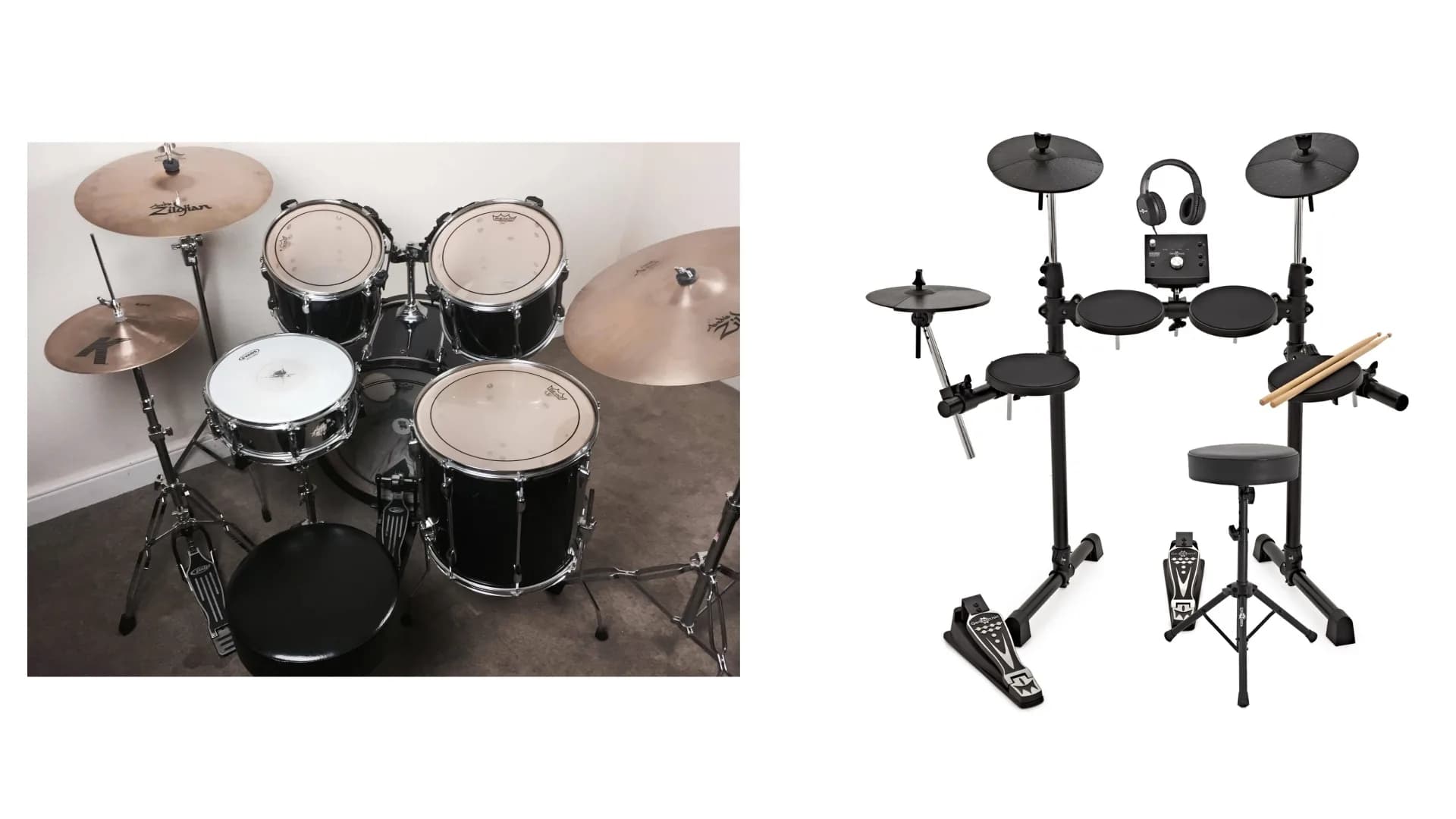 Acoustic vs. Electric Drum Kits Comparison