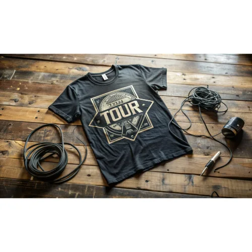 Music-themed t-shirts for young drummers and guitarists